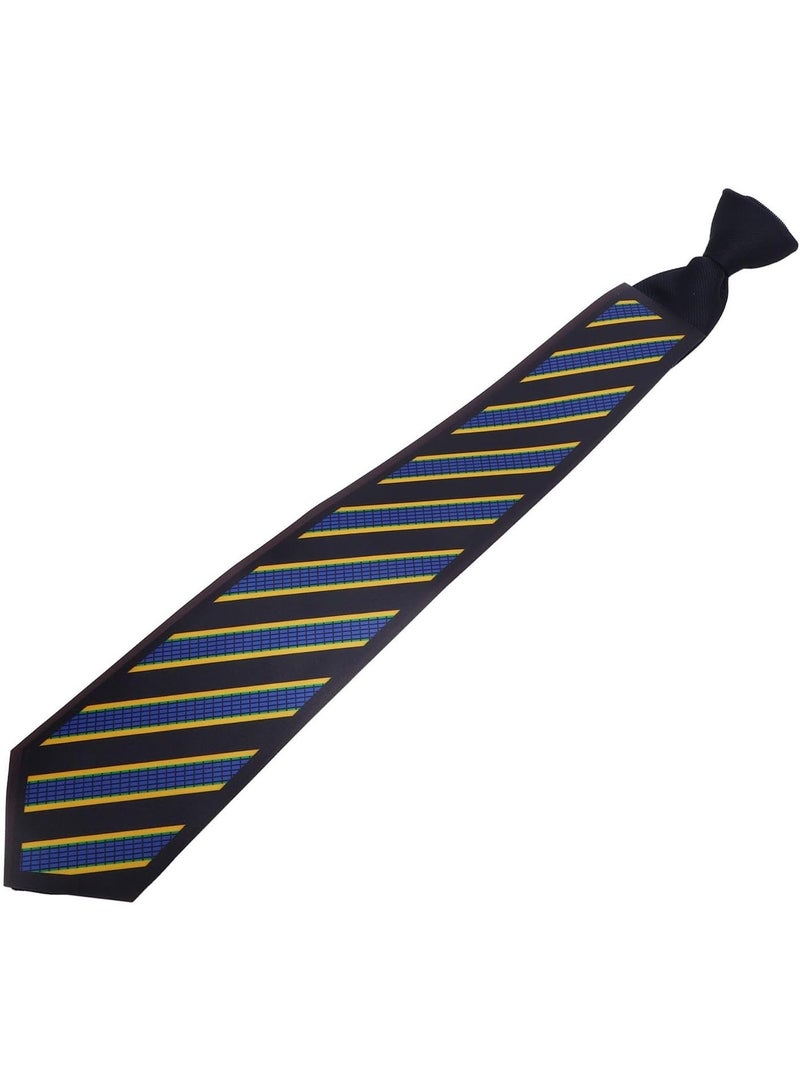 Dpofirs Men's Voice Activated LED Tie, Glowing Black Striped with Multiple Lighting Modes - Image 5