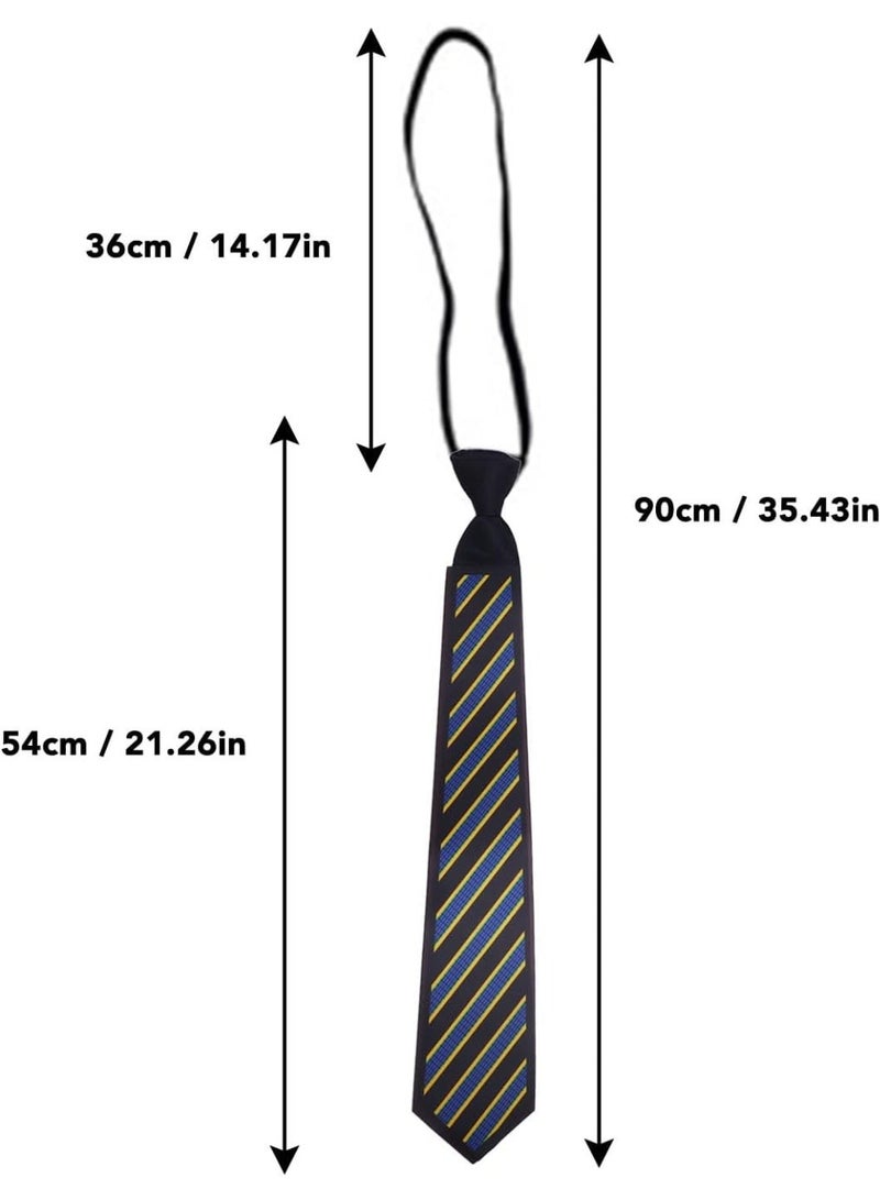 Dpofirs Men's Voice Activated LED Tie, Glowing Black Striped with Multiple Lighting Modes - Image 2
