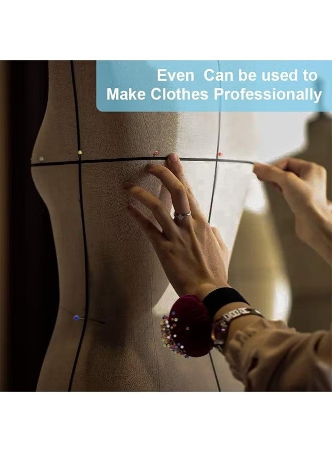 250 PCS Sewing Pins for Fabric, Straight Pins with Colored Ball Glass Heads Long 1.5inch, Quilting Pins for Dressmaker, Jewelry DIY Decoration, Craft and Sewing Project (Colorful) - Image 5