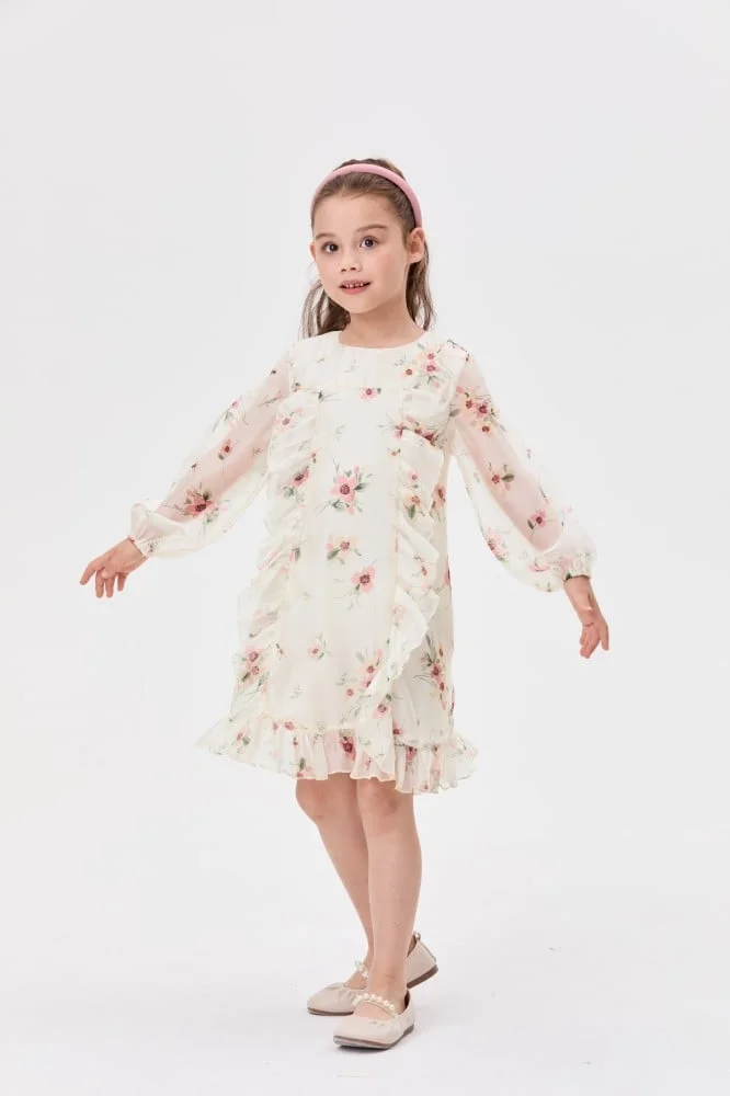 Tenda Floral Ruffle Dress