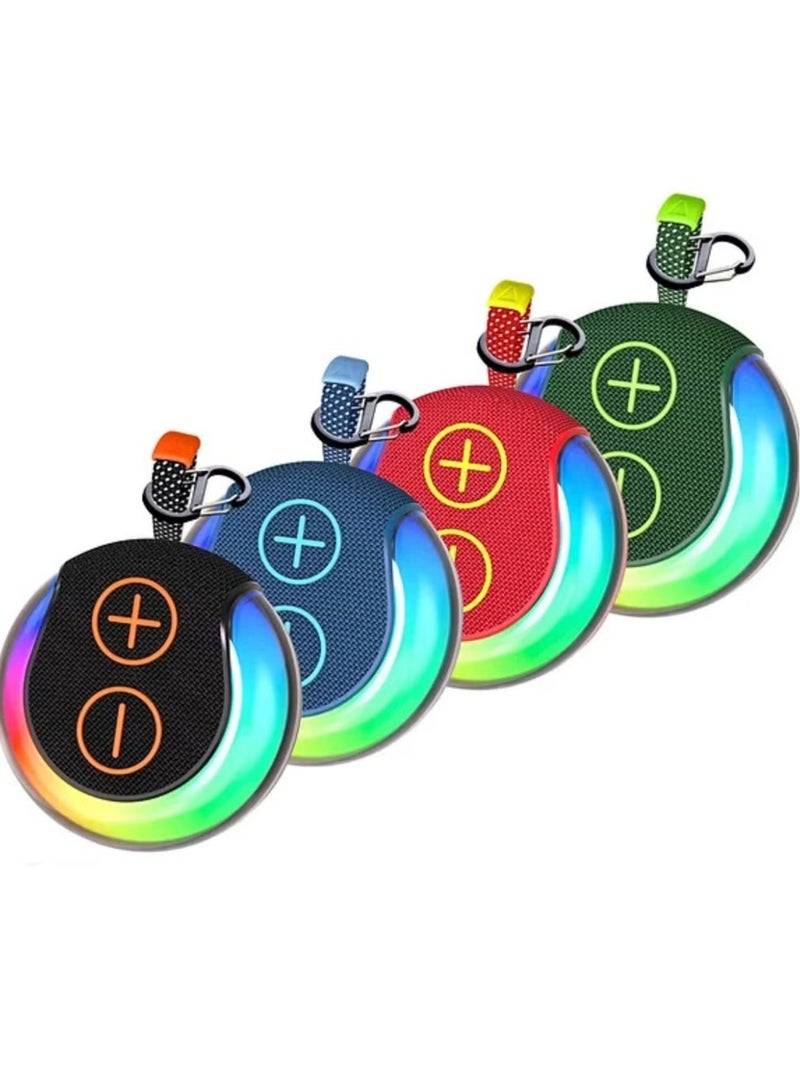 Haino Teko S-40 Portable Wireless Bluetooth Speaker with HiFi Sound Quality, Button Control, and RGB Lighting – Compact Design, Long Battery Life, Perfect for Outdoor & Indoor Use, Green - Image 1