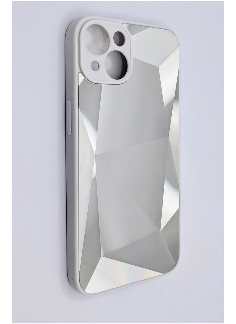 TWEGGON iPhone 14 6.1" Case, Protective Bling Mirror Diamond Phone Cover Case for iPhone 14 6.1" Sapphire Silver 