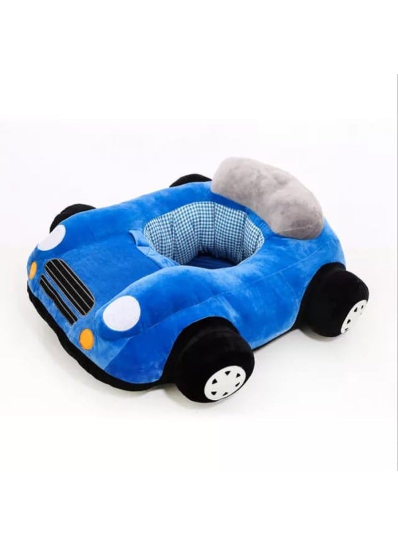 THE MODERN TREND THE MODERN TREND Splendid Blue Car Sofa for boy Birthday Gift Sofa Cushion Big car Shape Chair Siting Stool for Kids Minicooper Car Soft Toys Gadi 25Feet  - Image 3
