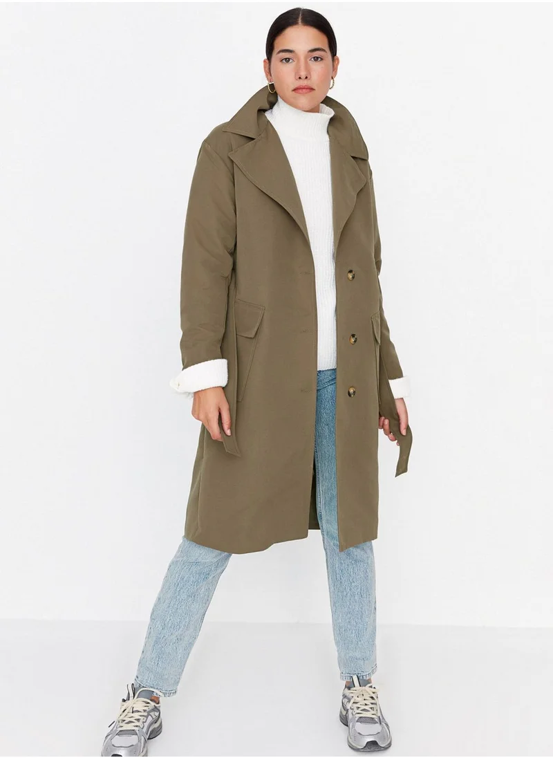 trendyol Pocket Detail Longline Coat