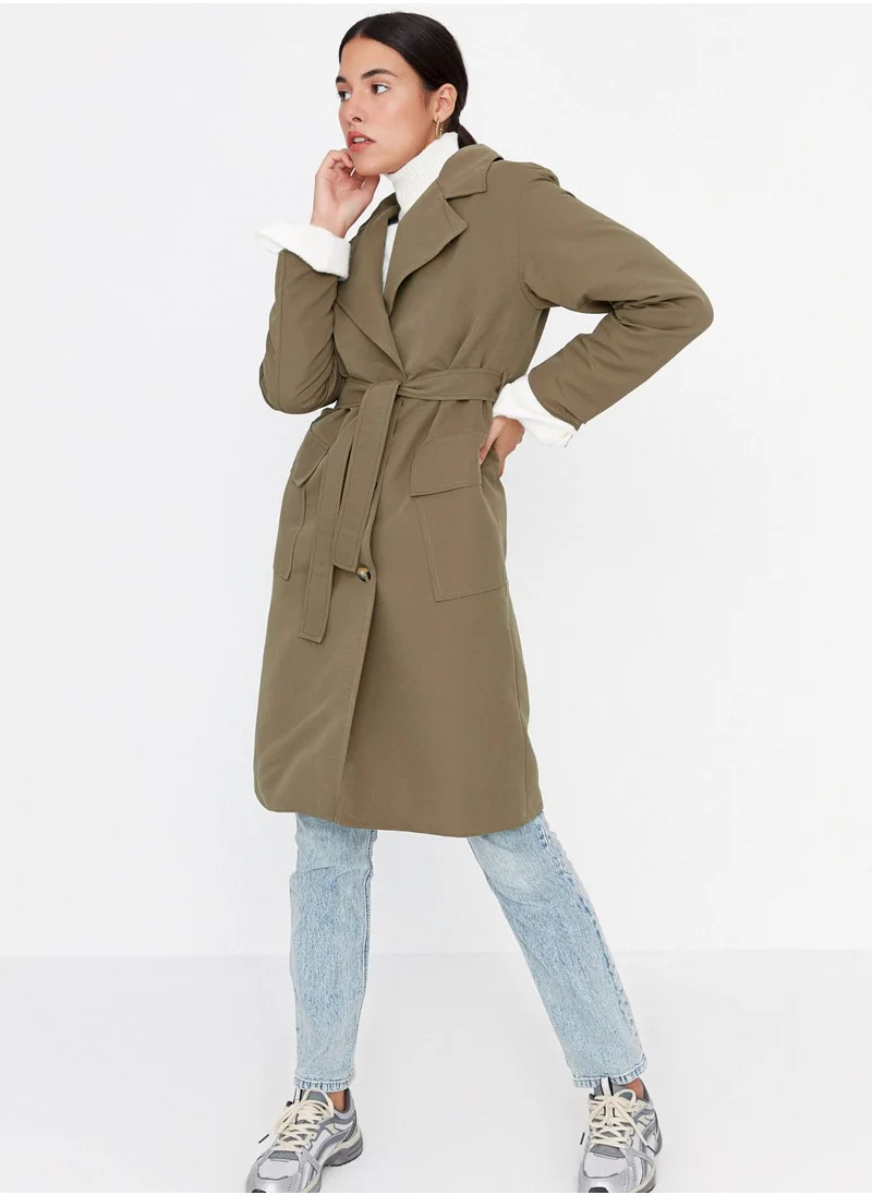 trendyol Pocket Detail Longline Coat