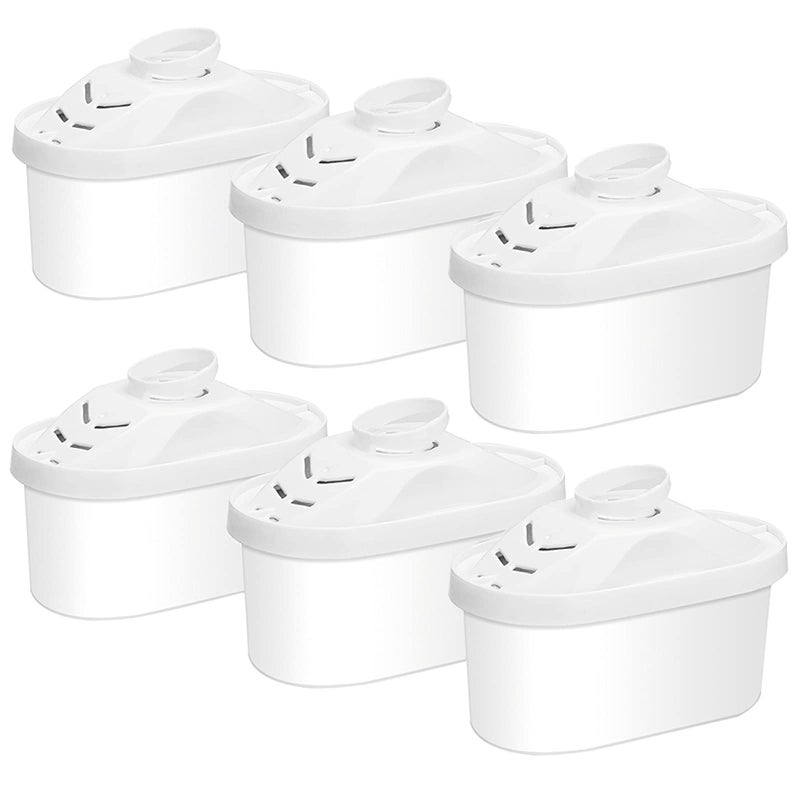 Hskyhan Alkaline Water Filter Cartridge - Replacement Pitcher Water Filters, Improve PH, 7 Stage Filteration System To Purify, 6 Pack - Image 1