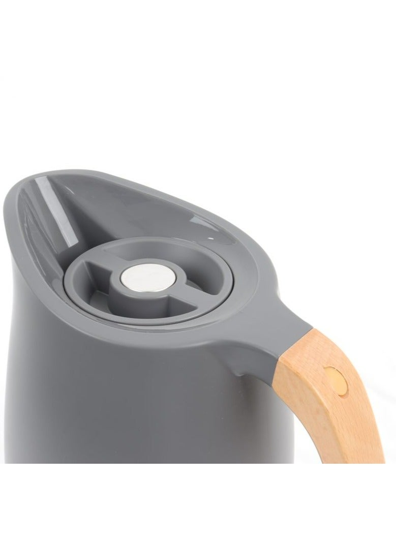 HOMEVEO A high-quality plastic tea or coffee thermos to preserve heat for up to 12 hours-1 litre - Image 2