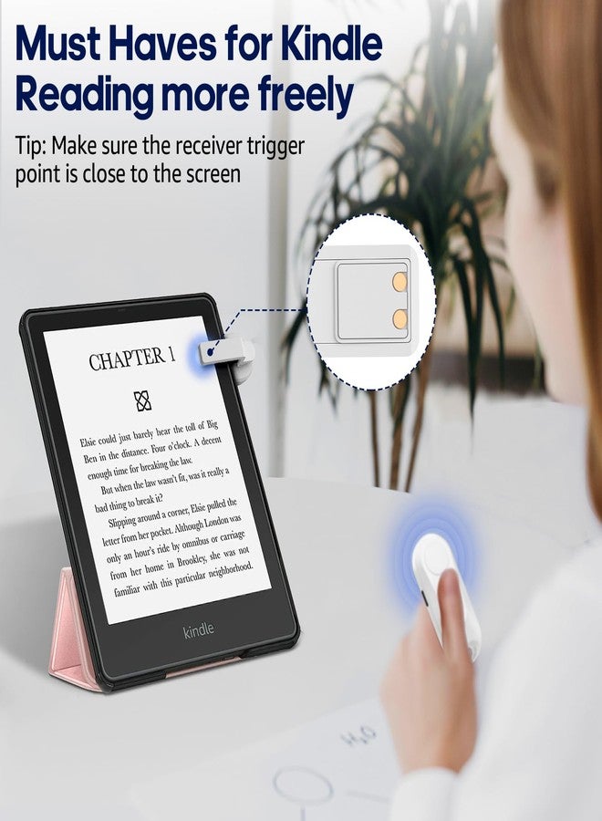 DATAFY Remote Control Page Turner for Kindle Paperwhite Oasis Kobo eReaders, Camera Camcorder Remote Controls, Page Turner Clicker for ipad Tablets Reading Novels with Wrist Strap Storage Bag - Image 2
