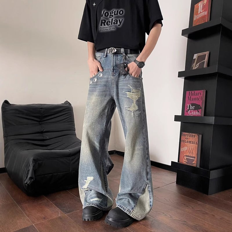 Unisex Casual Daily Denim Jeans - Image 3