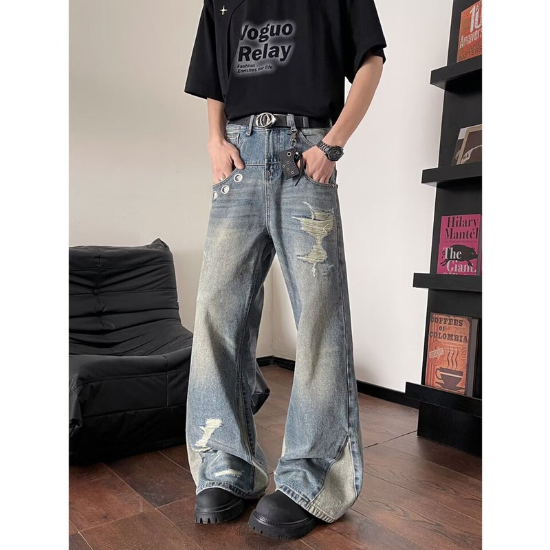Unisex Casual Daily Denim Jeans - Image 1