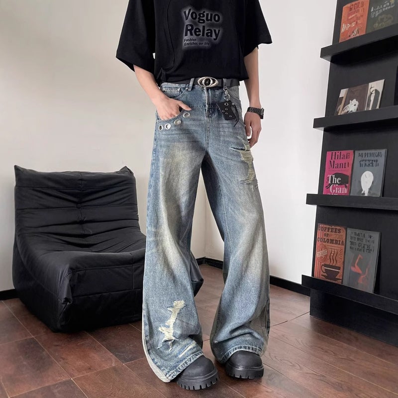 Unisex Casual Daily Denim Jeans - Image 2