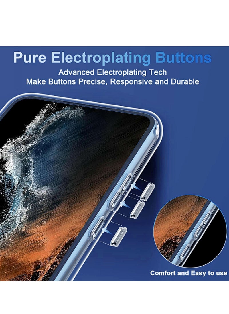 S22 Plus Case Clear Cover for Samsung Galaxy S22, with Support Magsafe Charger Charging Ultra-Thin Shockproof and Transparent Non-yellowing Case for S22 6.6 Inch (2022)