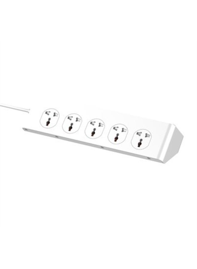 REBENUO Power Strip with 10-Outlet Surge Protector Power Sockets 6 USB Ports 32W PD+QC Fast Charging Adapter Sockets 2-meter Heavy-Duty Power Extension Cord White 36 × 9 × 9cm - Image 3