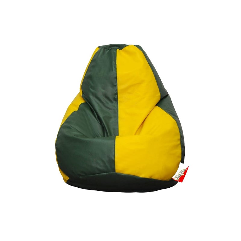 LAZYBAG Bean Bag Chair Furniture for Kids XXXXL Bean Bag Cover Playing Video Games or Relaxing for classrooms daycares Libraries or Work from Home Yellow and Green 4XL Size - Image 1