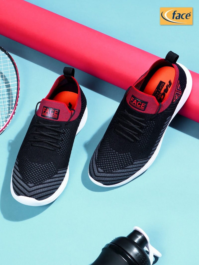 Face Black Sneakers for Men - Image 1