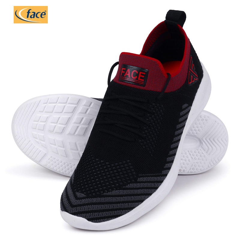 Face Black Sneakers for Men - Image 3
