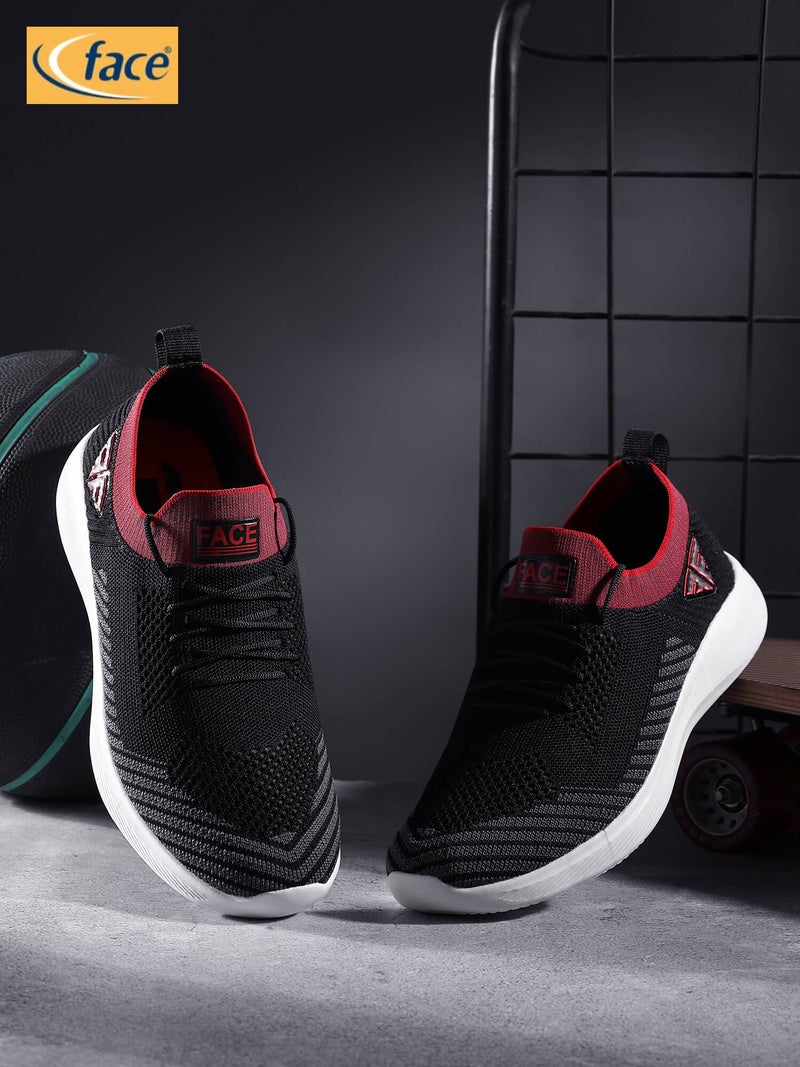Face Black Sneakers for Men - Image 2