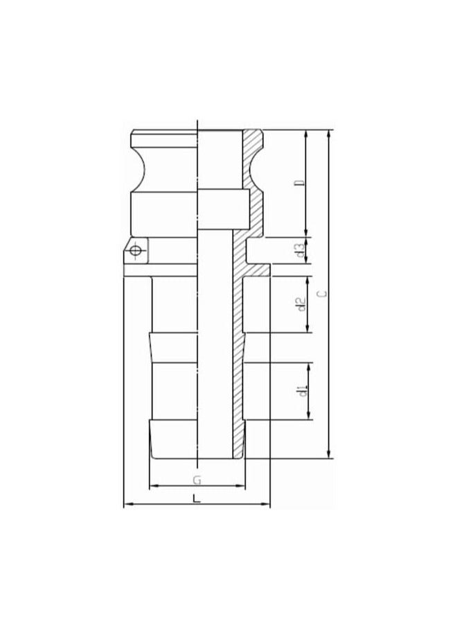 Brass Camlock Coupling Part (E 3/4'') - Image 2