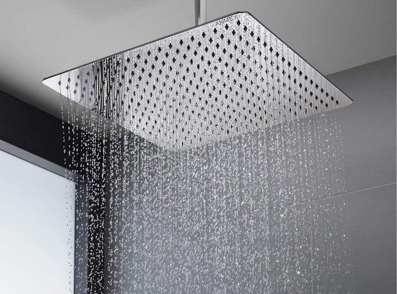 ANMEX ANMEX 304 Stainless Steel Premium Square Overhead Shower Head 10 INCHES - Image 1