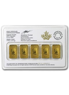 ABConcept Canada World Atlas Gold 5 x 1/10 oz Bar Set  - Image 2