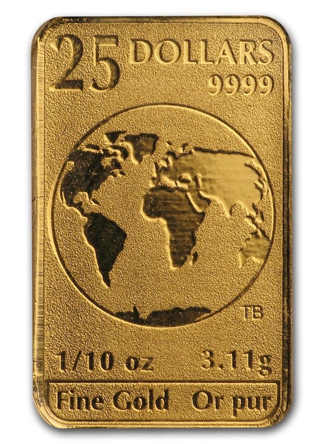 ABConcept Canada World Atlas Gold 5 x 1/10 oz Bar Set  - Image 3