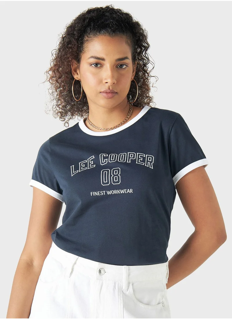 لي كوبر Crew Neck Graphic T-Shirt