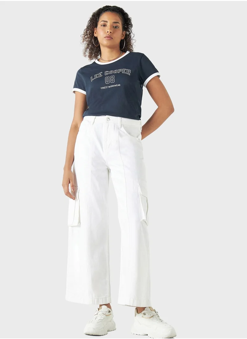 لي كوبر Crew Neck Graphic T-Shirt