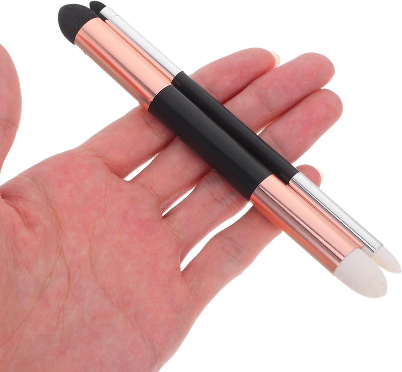 DIYEAH 2pcs Dual-Headed Artist Blending Sponge Pen for Sketching and Shading, Washable Reusable Paint Brush Sponge Set with Large Rose Gold and Small Silver Heads, Drawing Tools for Art - Image 4