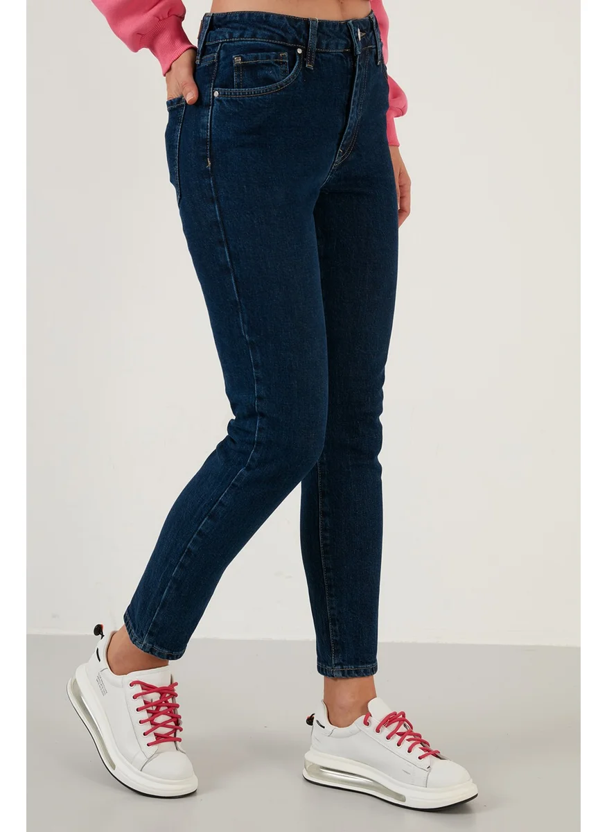 Lela Cotton Slim Fit High Waist Narrow Leg Jeans Women's Denim Trousers 639LOREN
