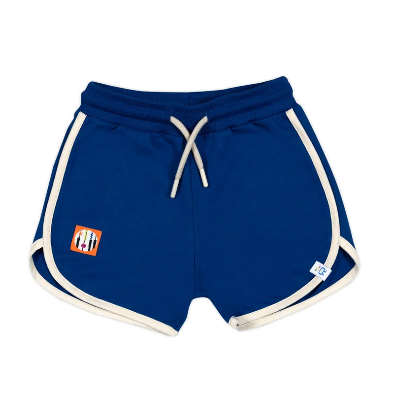 بيتليبيز Retro Ecru Striped Navy Shorts