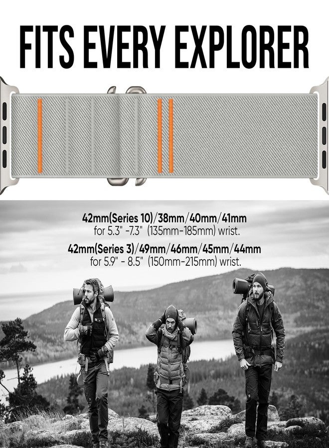 Suitisbest سوتيسبيست 2 حزمة أحزمة رياضية قابلة للتمدد متوافقة مع ساعة آبل الترا 49 مم 46 مم 45 مم 44 مم 42 مم للرجال، حزام حلقة رياضية مرنة لسلسلة آي ووتش 11 10 9 8 7 6 5 4 3 2 1، SE 3 2 1، الترا 3 2 1 - Image 5