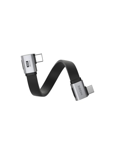Hagibis 033ft 90 Degree USB4 Cable 80Gbps Data Transfer 8K60Hz Video Display 240W Fast Charging Right Angle USBC Cable USB 4 V20 Cable for iPhone 17 16 15 Pro Max iPad Pro Thunderbolt 54 - Image 1