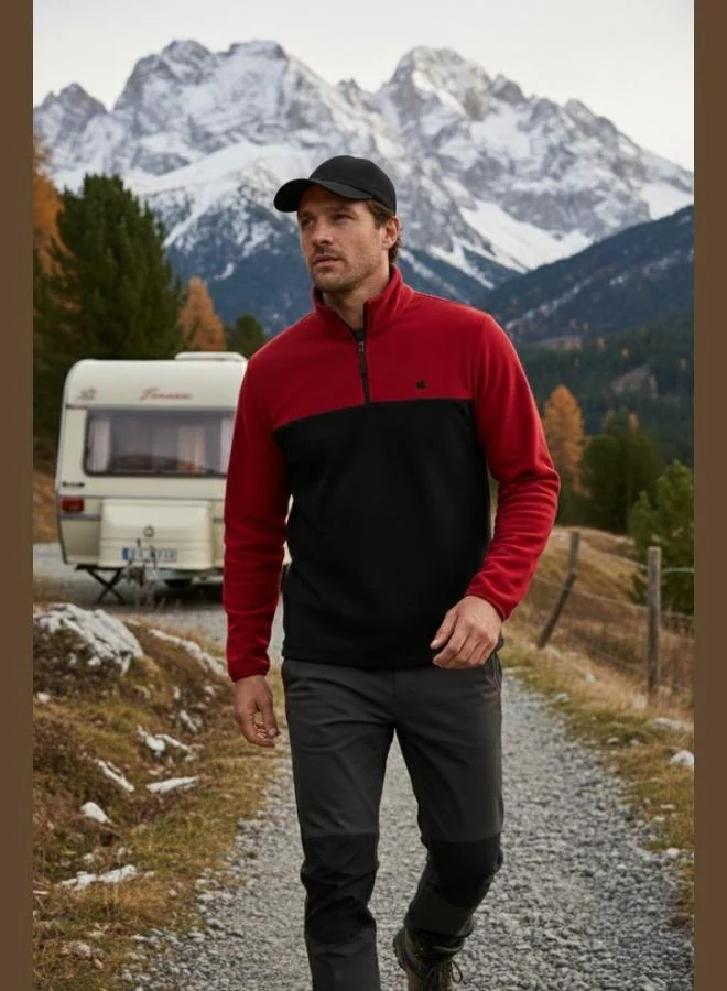 Buratti Buratti Regular Fit Anti-Pilling Non-Pilling Standing Collar Winter Raised Polar Fleece Men's POLAR 5906016