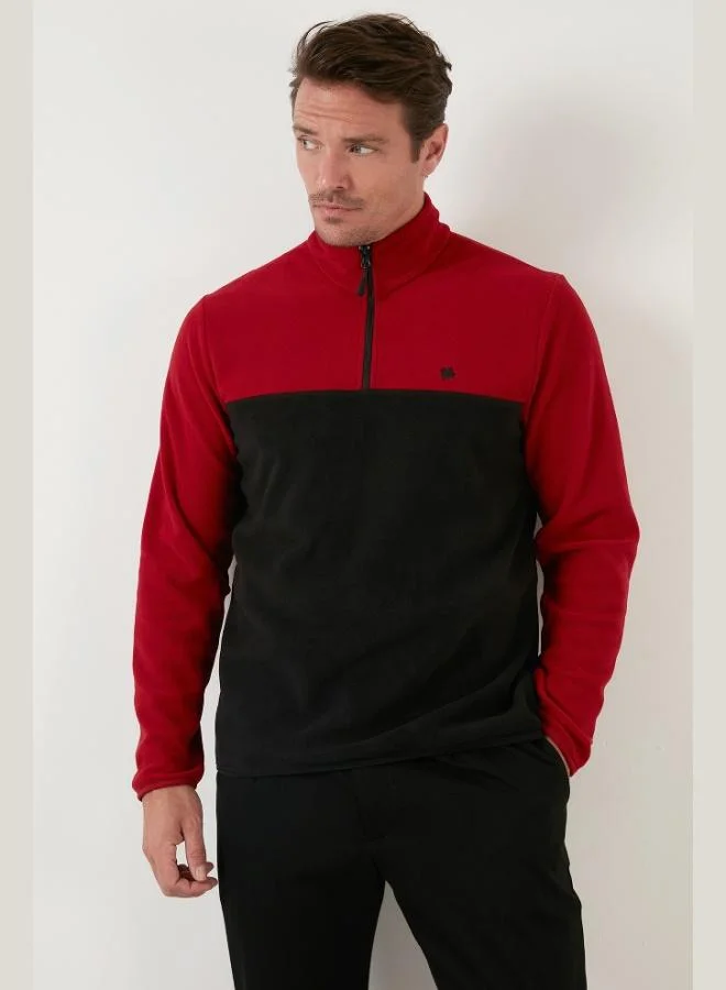 Buratti  Buratti Regular Fit Anti-Pilling Non-Pilling Standing Collar Winter Raised Polar Fleece Men's POLAR 5906016 for Men | Best Price UAE