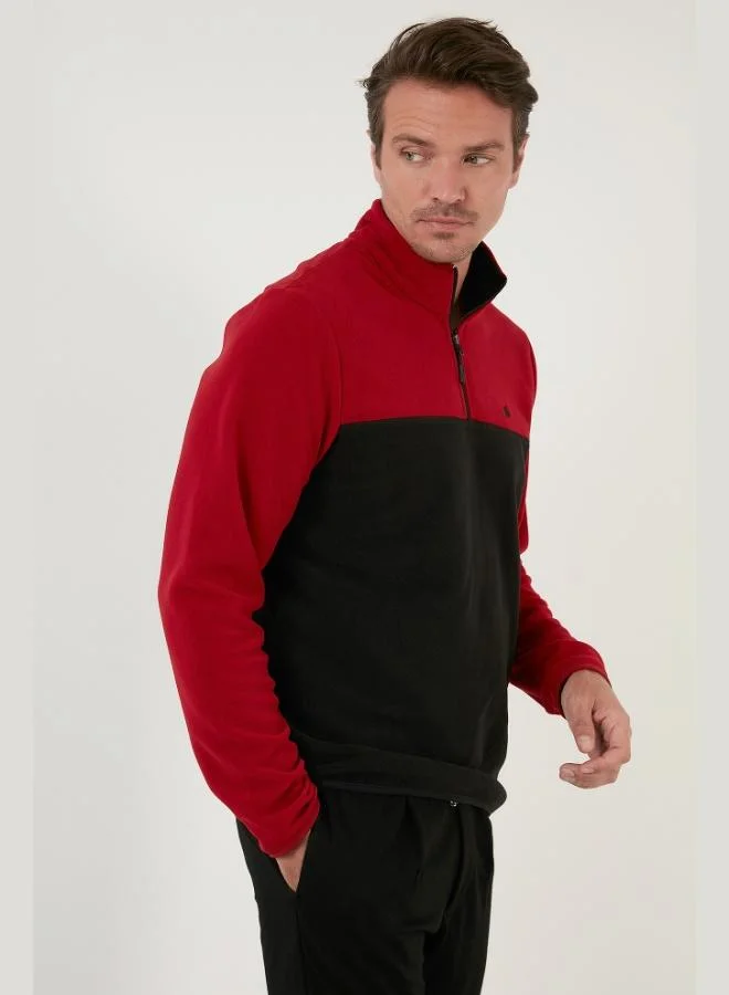 Buratti  Buratti Regular Fit Anti-Pilling Non-Pilling Standing Collar Winter Raised Polar Fleece Men's POLAR 5906016 for Men | Best Price UAE