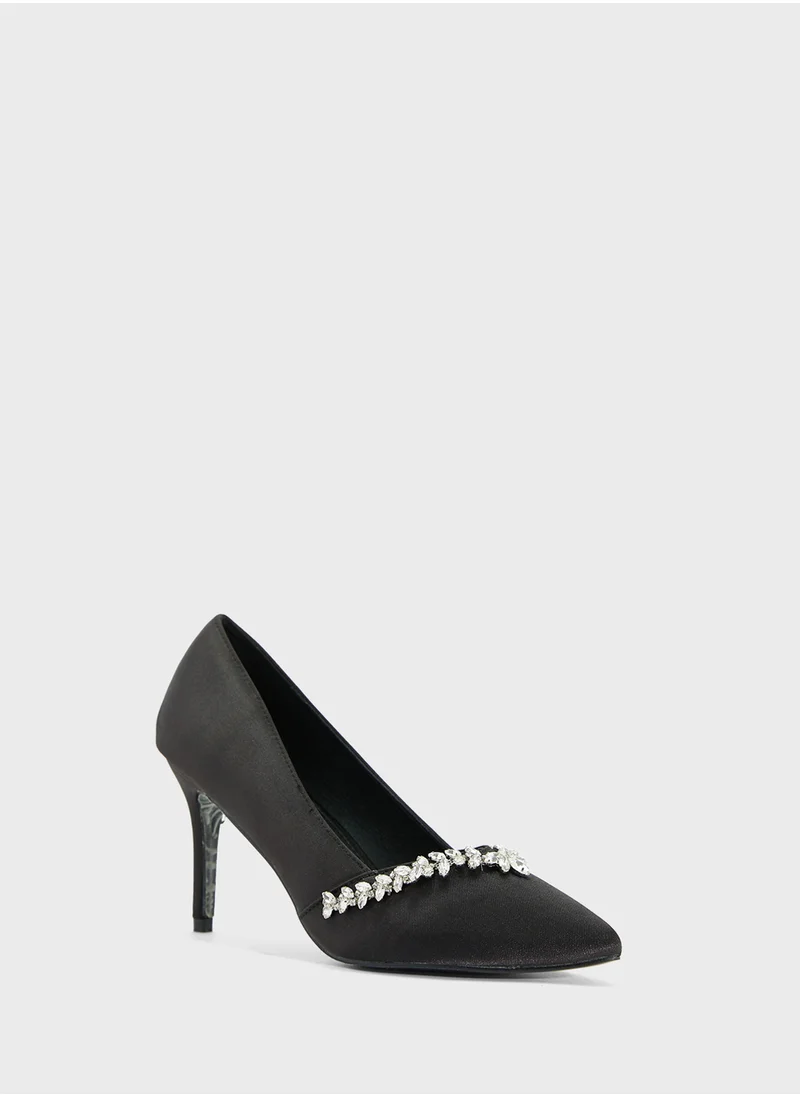 ELLA Diamante Heeled Pump