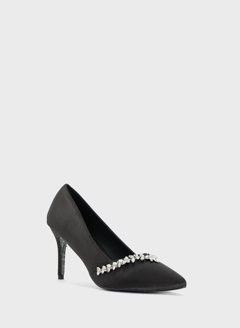 ELLA Diamante Heeled Pump  - Image 2