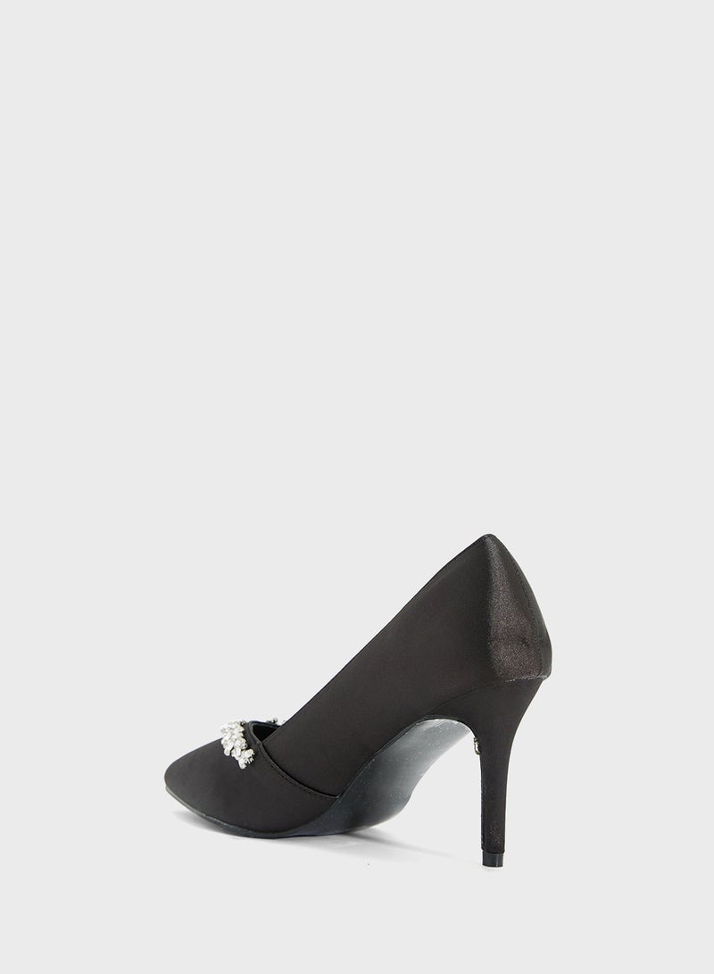 ELLA Diamante Heeled Pump  - Image 3