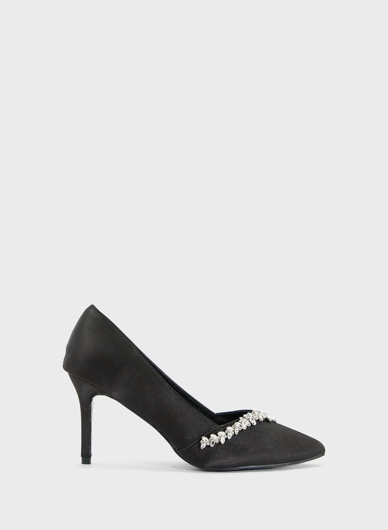 ELLA Diamante Heeled Pump  - Image 1