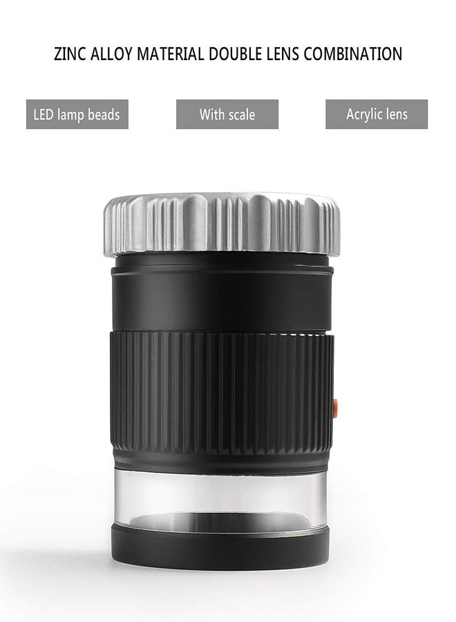 Amoper 30X Loupe Magnifier,Adjustable Focal Length Magnifier,Foldable Jewelry Magnifier Glass for Textile Optical,Embroidery,Circuit Board,Coins,etc. - Image 2