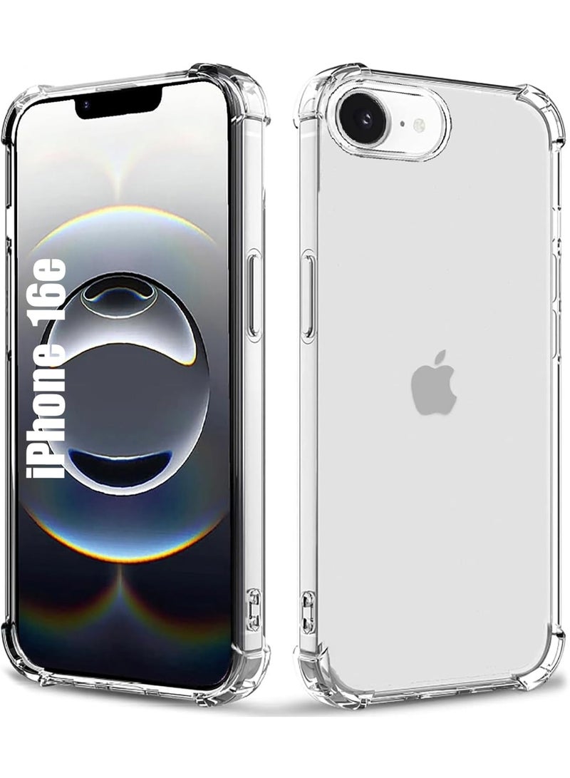 ACLIX Clear Case for iPhone 16e, Transparent Shockproof Protective Cover, Ultra Thin Slim Fit TPU Scratch-Resistant Back Shell | Clear - Image 1