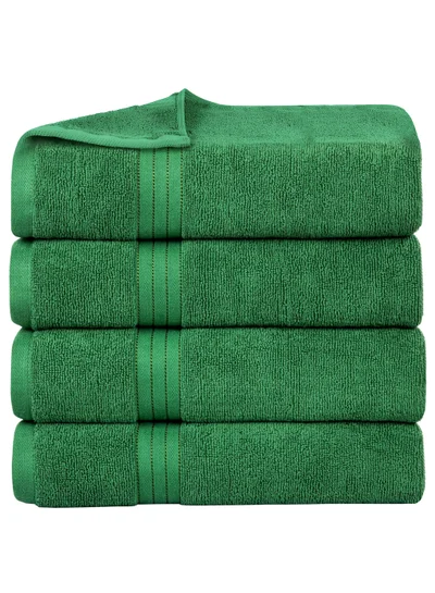 Bliss Casa Bliss Casa Bath Towel Set 70x140 cm (4 Pack) - 550 GSM 100% Cotton 20/D Quick Drying Highly Absorbent Thick Bathroom Towels - Soft Hotel Quality for Bath and Spa