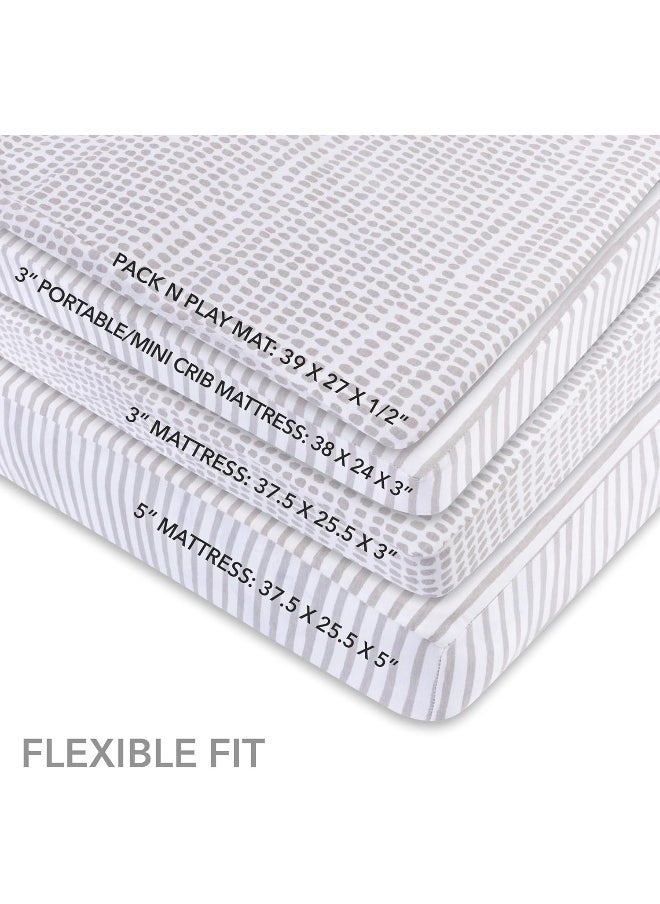 Ely's & Co. Ely's & Co. Patent Pending Waterproof Pack N Play | Mini Portable Crib Sheet with Mattress Pad Cover Protection  - Image 2