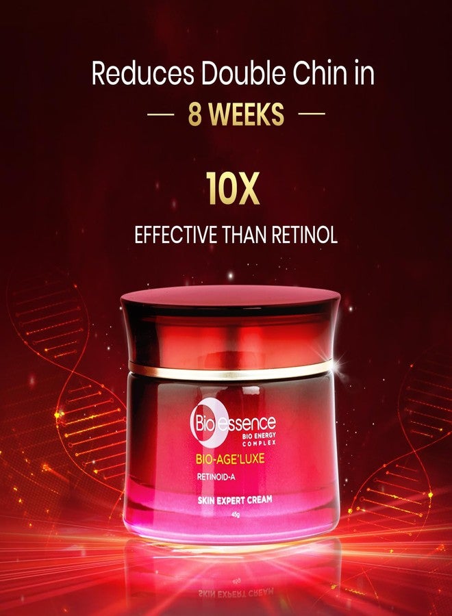 Bio Essence Bio-Vlift Face Firming & Tightening Cream, Anti Ageing Face Moisturizer 45G & Bio-Age Luxe Retinoida Skin Expert Cream, Fights Wrinkles & Fine Lines,45G - Image 2