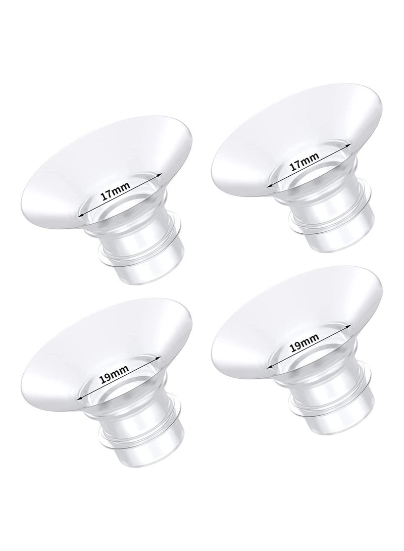 4pcs 17mm 19mm Inserts for momcozy S9 S12 S9pro S12pro Lansinoh Bellababy Pump Parts Replace Wearable Breast Pump Shield Insert to Reduce 24mm Down to 17mm 19mm - Image 2