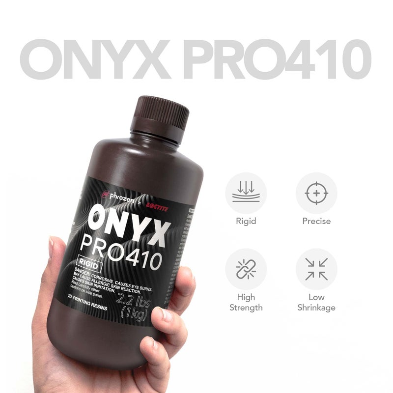 phrozen Onyx Rigid Pro410 3D Printing Resin, Strong & Tough, Ideal for Tabletop Gaming and Prosumer DIY Makers, Made in USA (1KG) - Image 2