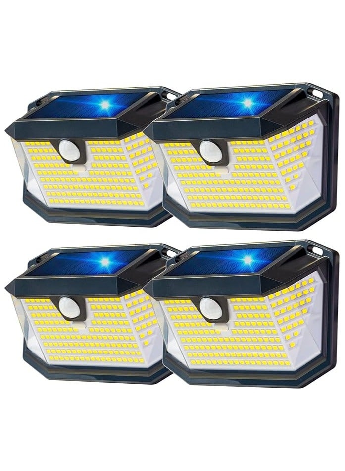 Solar Security Lights Outdoor,Motion Sensor 202LED 3 Modes 270° Wide Angle Solar Garden Lights IP65 Waterproof Solar Wall Light for Front Door,Garage,Fence  - Image 1