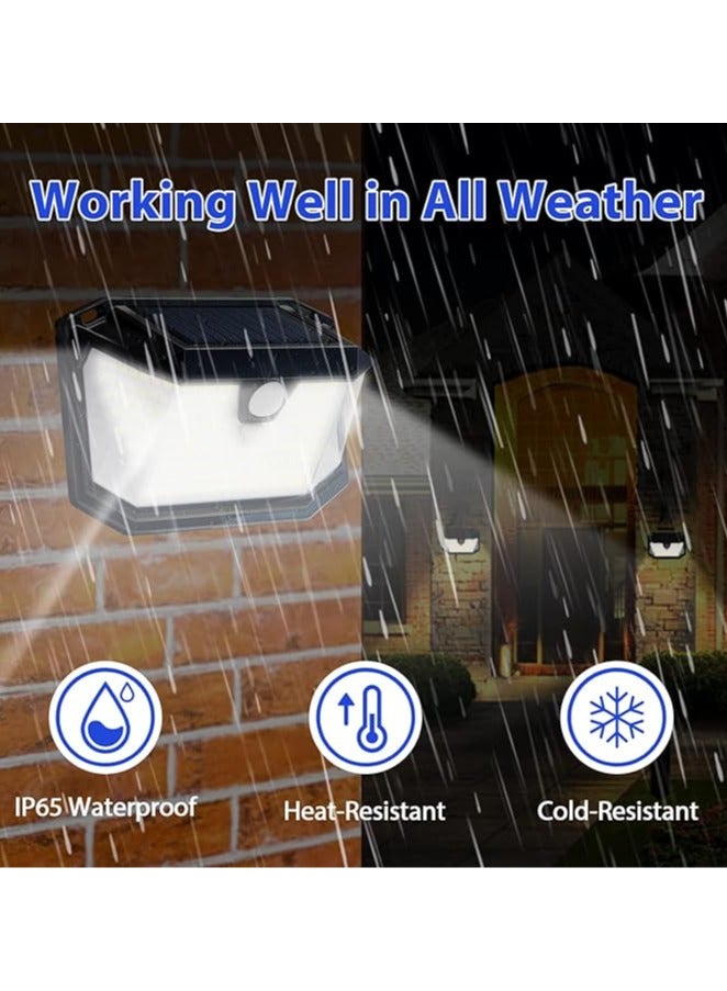 Solar Security Lights Outdoor,Motion Sensor 202LED 3 Modes 270° Wide Angle Solar Garden Lights IP65 Waterproof Solar Wall Light for Front Door,Garage,Fence  - Image 5