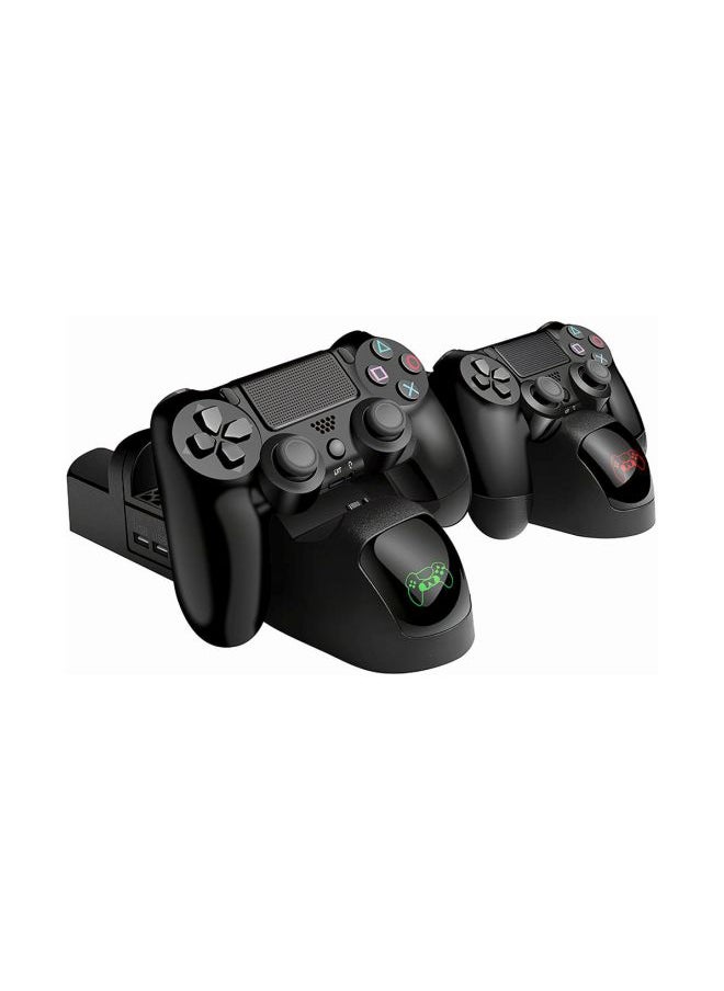 مبرد عمودي متعدد الوظائف مع قاعدة شحن سلكية لأجهزة PS4/PS4 Slim/PS4 Pro