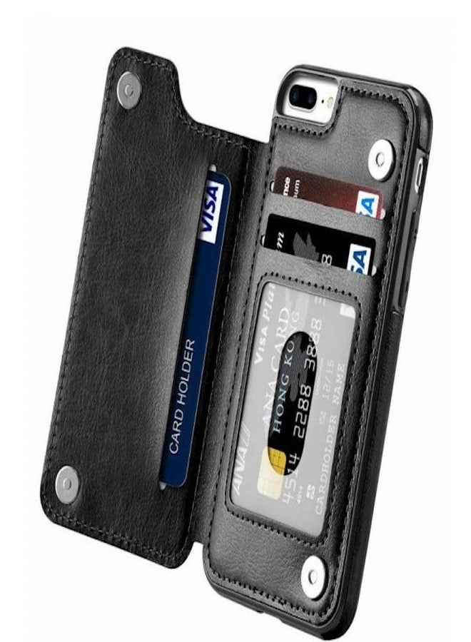 Protective Wallet Case With Kickstand For Apple iPhone 7/8 Plus - Image 1